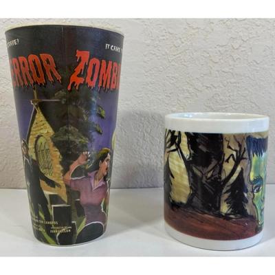 Frankenstein Mug & Plastic Zombie Tumbler Halloween Monster