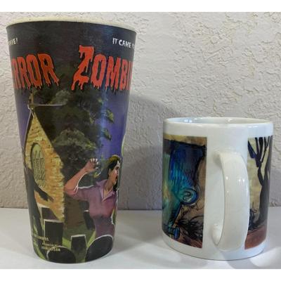 Frankenstein Mug & Plastic Zombie Tumbler Halloween Monster