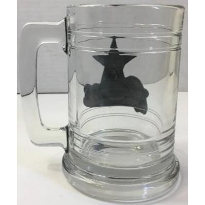 Houston Cougars Frosted Glass & Houston Astros Clear Glass Mug. MLB / NCAA