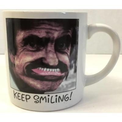 Keep Smiling Mug. Recycled Paper Greetings. Made In Korea.