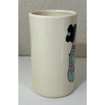 Geisha Girl Sake Glass & Japanese Couple Kyoto Mug Japan Umbrella Mountain