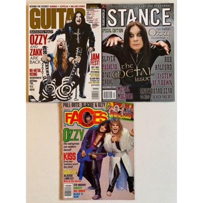 Ozzy Osbourne Magazines: W.A.S.P. / Blackie Lawless / Zakk Wylde / Rob Halford