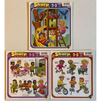 Puzzle Patch Sharp Puzzles - Sports / Playing / Manners / Location. Educational