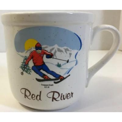 Red River Ski Mug. New Mexico. Treasure Craft. U.S.A.