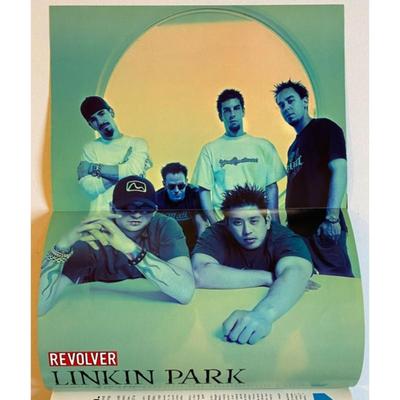 Revolver & Guitar One Magazines: Linkin Park poster / P.O.D. poster / Godsmack