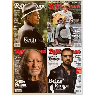 Rolling Stone Magazines Ringo Starr / Willie Nelson / Bob Dylan / Keith Richards