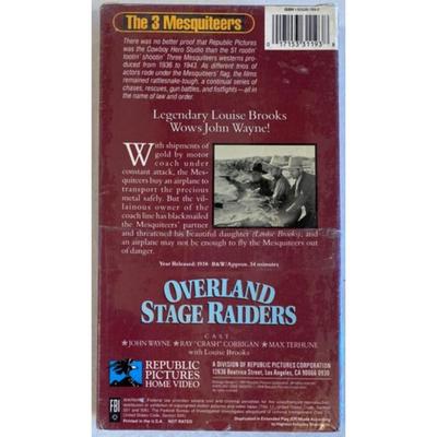 Sealed VHS lot - Camille & Overland Stage Raiders. John Wayne / Greta Garbo