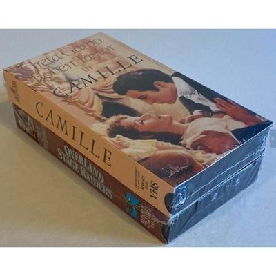Sealed VHS lot - Camille & Overland Stage Raiders. John Wayne / Greta Garbo