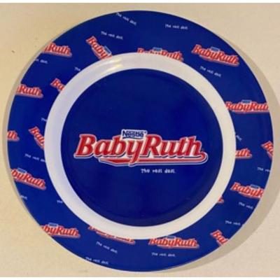 Set Of Four Nestle Baby Ruth 9 7/8" Collectible Plastic Plates - The Real Deal