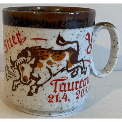 Stier Taureau 21.4. - 20.5. Mug. Taurus. Zodiac. Bull Of Heaven. German. French