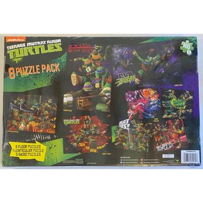 Teenage Mutant Ninja Turtles 8 Puzzle Pack - Nickelodeon - Brand New