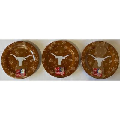 Texas Longhorns Lot: Royal Stadium Puzzle, Plates, Christmas Ornaments, Book