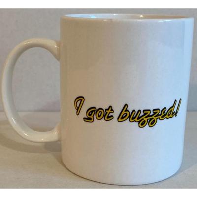 The KLBC Buzz 106.3 FM Radio Mug. I Got Buzzed. Country. Texoma. Oklahoma. Bee