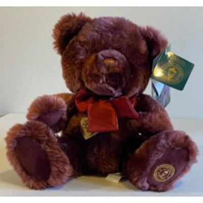 Thomas Kinkade 14" Plush Sweetheart Bear Bear With Locket & Original Tags