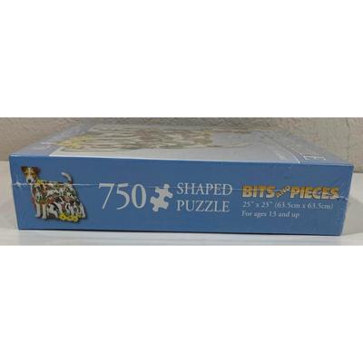 Jack Williams Romping Russells 750 Piece 22" x 29" Shaped Puzzle - NEW/ SEALED