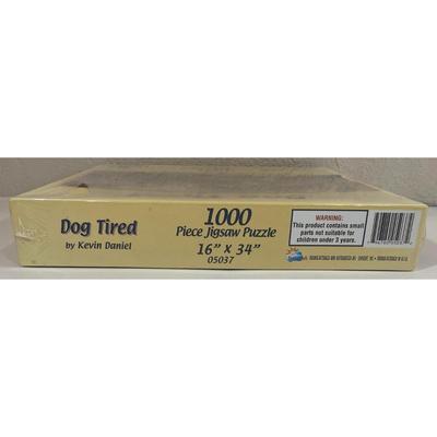 Kevin Daniel Dog Tired 1000 Piece 16" x 34" SunsOut Puzzle - BRAND NEW / SEALED