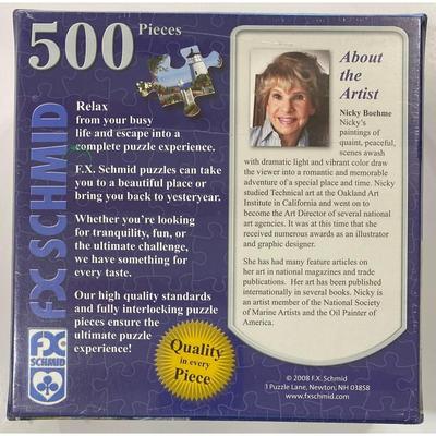 F.X. Schmid Country Main Street 500 Piece 24" x 18" Puzzle - BRAND NEW / SEALED