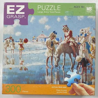 Milton Bradley Pony Rides 300 Piece 18" x 24" EZ Grasp Puzzle - NEW / SEALED