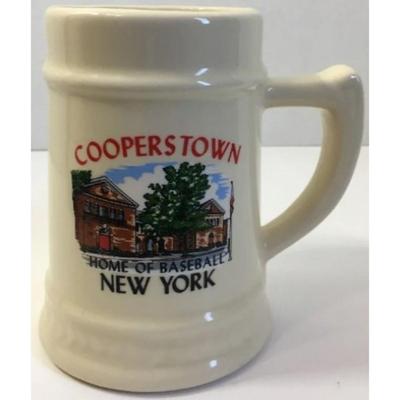 Vintage Cooperstown New York Home Of Baseball Mug. MLB Hall Of Fame