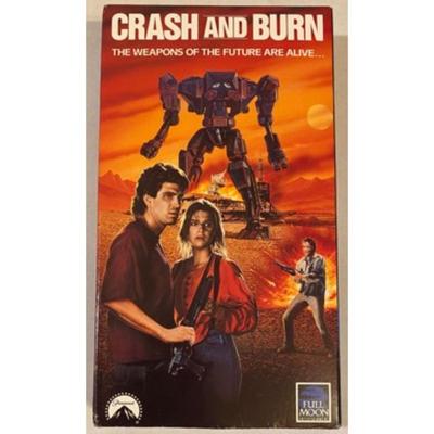 Vintage Crash and Burn: The Weapons of the Future Are Alive... VHS - Rated R