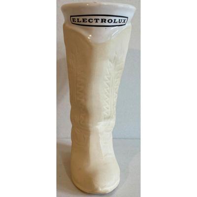Vintage Electrolux Advertising Cowboy Boot Mug Vase