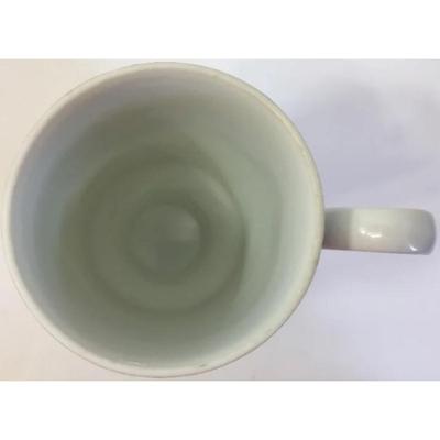 Vintage Great Lakes Blueberries White Glass Footed Pedestal Mug Michigan