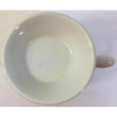 Vintage Great Lakes Blueberries White Glass Footed Pedestal Mug Michigan