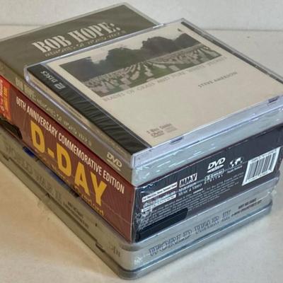 WWII DVDs (new & sealed): D-Day / Bob Hope / Steve Amerson / Why We Fight