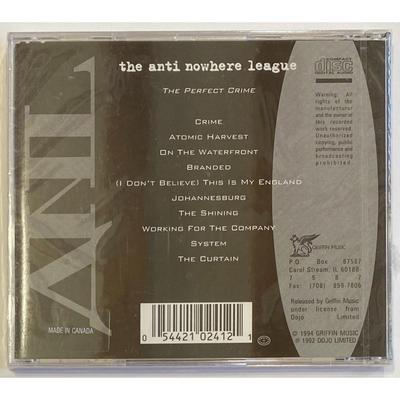Anti-Nowhere League - The Perfect Crime CD. New. Label Code: GCD-241-2.