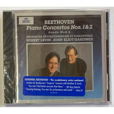 Levin / Gardiner - Beethoven: Piano Concertos Nos. 1 & 2 CD. Sealed.