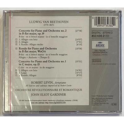 Levin / Gardiner - Beethoven: Piano Concertos Nos. 1 & 2 CD. Sealed.