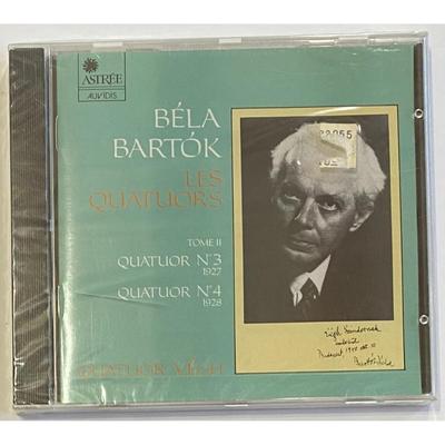 Bela Bartok - Quatuors No 3 & 4: Quatuor Vegh CD. Cracked Case. New.