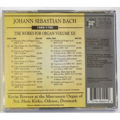 Kevin Bowyer - Bach: The Works For Organ Volume XII CD. New.