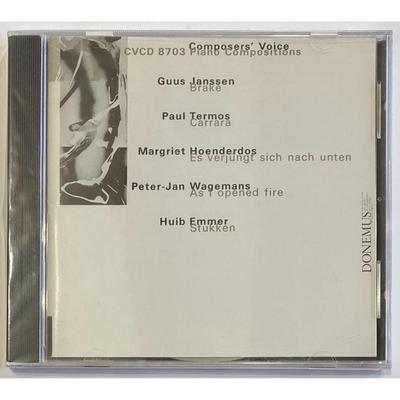 Composers' Voice: Piano Compositions CD. New.