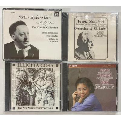 Classical CDs: Schubert, Slatkin, Artur Rubinstein, Chopin, Midori, Paganini
