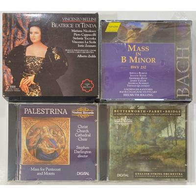 Classical CDs: Helmuth Rilling, Wlliam Boughton, Alberto Zedda, Bach, Bellini