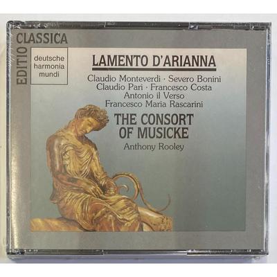 Anthony Rooley - Lamento D'Arianna / The Consort Of Musique CD. New