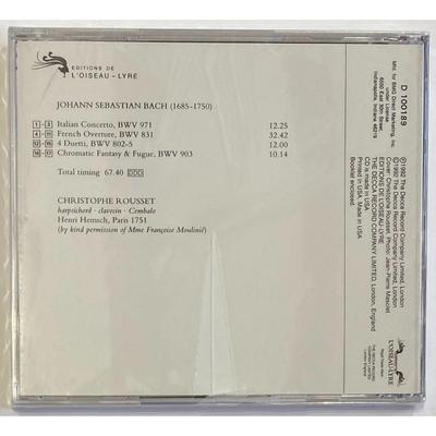 Christophe Rousset - Bach: Italian Concerto, Etc. CD. New.