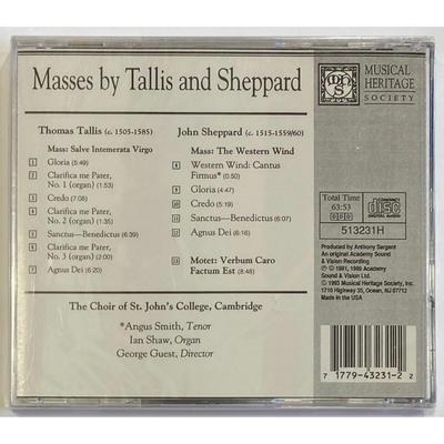 George Guest - St. John's College Choir: Masses By Tallis & Sheppard CD. New.