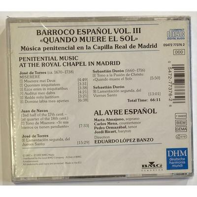 Eduardo Lopez Banzo - Barroco Espanol - Vol. 3.CD. New.