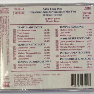 Salve Festa Dies - Gregorian Chant For Seasons Of The Year CD. New.