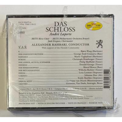 Andre Laporte - Das Schloss 2 CD Box Set. Classical. Opera. New.