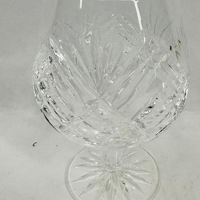 Sale Photo Thumbnail #230: Pretty, cut-glass brandy snifter-style glass.
