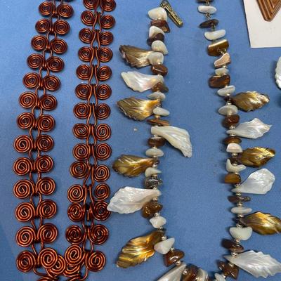 Sale Photo Thumbnail #96: Wood, shells, & copper, great BOHo looks!