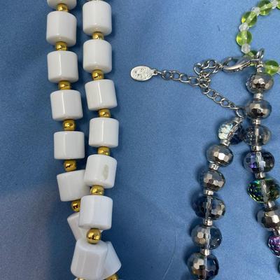 Sale Photo Thumbnail #177: Pretty neat group!  The green necklace is stone.