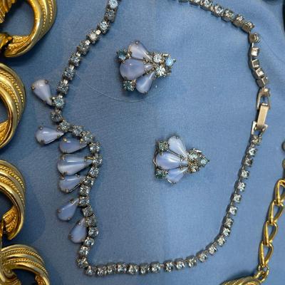 Sale Photo Thumbnail #190: Rhinestones all in good shape.  Silver one is marked Sarah Coventry.