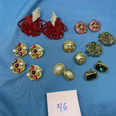 Sale Photo Thumbnail #229: Pierced & clips.  Older & newer.  Very nice & ready to wear!