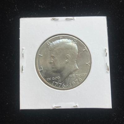 1976 Bicentennial Kennedy Half Dollar - Clad - Gorgeous Deep Blue & Electric Toning - Sharp Uncirculated