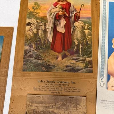 Sale Photo Thumbnail #438: Vintage Wall Calendars set of 5