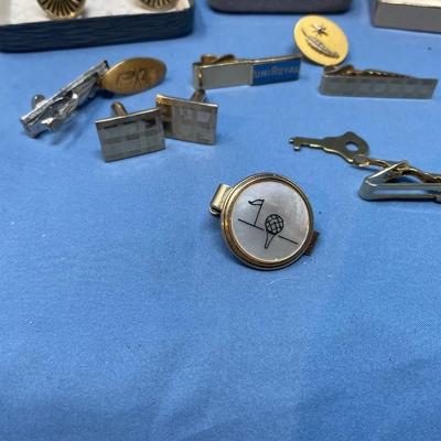 Sale Photo Thumbnail #257: Tie bars & cuff links All in good shape.